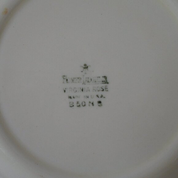 1950s Homer Laughlin Virginia Rose Colonial Couple Dessert Pie Plate 7 inch 3558 - Picture 6 of 6